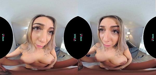  VRHUSH Big tit Kat Dior pounded hard in virtual reality